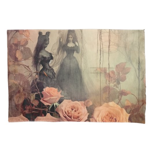 Vintage Halloween-Hexerei (10) Kissenbezug (Vorderseite-Links)