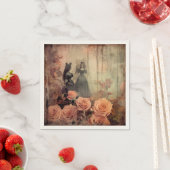 Vintage Halloween-Hexerei (10) Serviette (Beispiel)