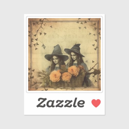 Vintage Halloween-Hexerei (11) Aufkleber (Blatt)