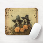 Vintage Halloween-Hexerei (11) Mousepad (Mit Mouse)