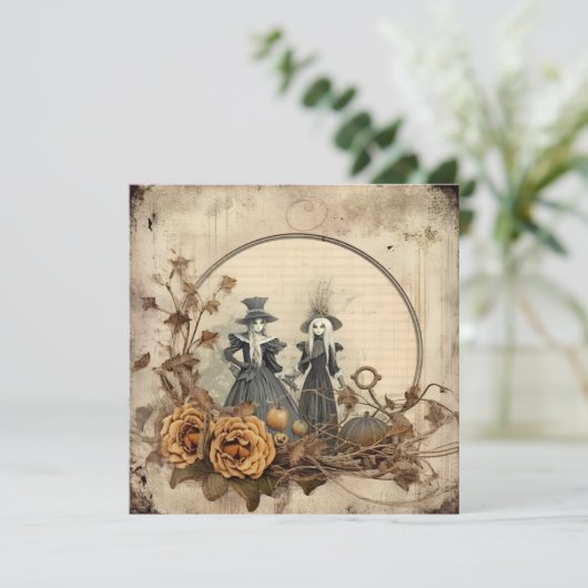 Vintage Halloween-Hexerei (12) (Stehend Vorderseite)