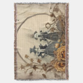Vintage Halloween-Hexerei (12) Decke (Vorderseite Vertikal)