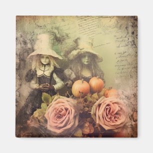 Vintage Halloween-Hexerei (1) Magnet