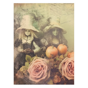 Vintage Halloween-Hexerei (1) Tischdecke