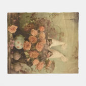 Vintage Halloween-Hexerei (2) Fleecedecke (Vorderseite (Horizontal))