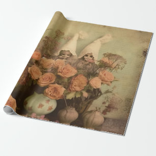 Vintage Halloween-Hexerei (2) Geschenkpapier