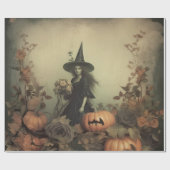 Vintage Halloween-Hexerei (3) Geschenkpapier (Flach)
