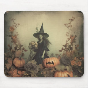 Vintage Halloween-Hexerei (3) Mousepad