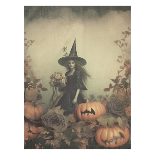 Vintage Halloween-Hexerei (3) Tischdecke (Vorderseite)