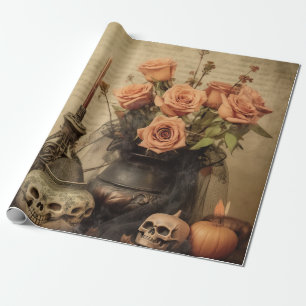 Vintage Halloween-Hexerei (4) Geschenkpapier