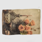 Vintage Halloween-Hexerei (4) Golfhandtuch (Horizontal)