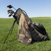 Vintage Halloween-Hexerei (4) Golfhandtuch (Gras)
