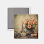 Vintage Halloween-Hexerei (4) Magnet (Vorderseite/Rückseite)