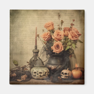 Vintage Halloween-Hexerei (4) Magnet