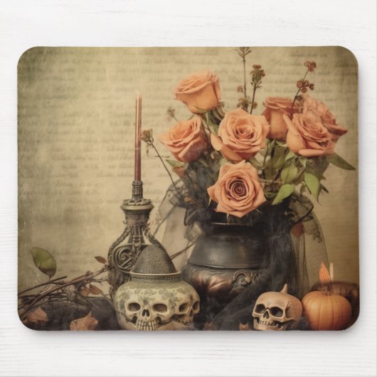 Vintage Halloween-Hexerei (4) Mousepad (Vorne)