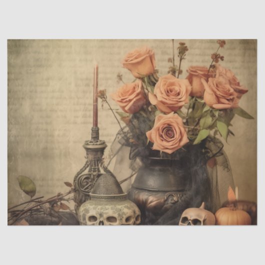 Vintage Halloween-Hexerei (4) Seidenpapier (Vorderseite)