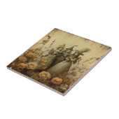 Vintage Halloween-Hexerei (5) Fliese (Seite)