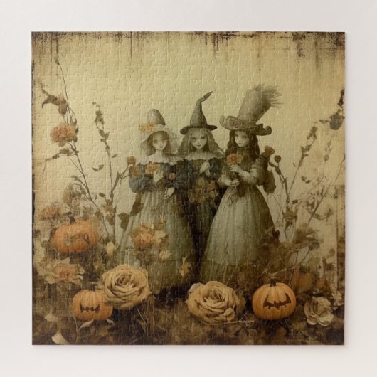 Vintage Halloween-Hexerei (5) Puzzle (Vertikal)