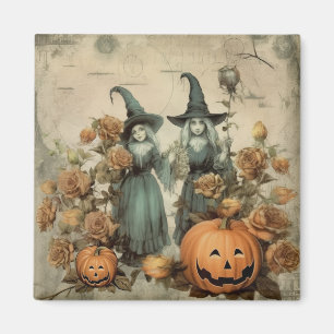 Vintage Halloween-Hexerei (6) Magnet