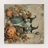 Vintage Halloween-Hexerei (6) Puzzle (Horizontal)