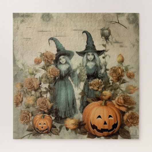 Vintage Halloween-Hexerei (6) Puzzle (Vertikal)
