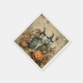 Vintage Halloween-Hexerei (6) Serviette (Ecke)