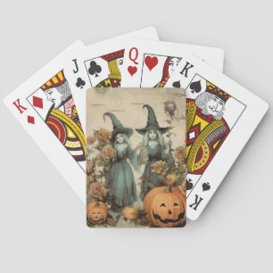 Vintage Halloween-Hexerei (6) Spielkarten