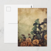 Vintage Halloween-Hexerei (7) Postkarte (Vorne/Hinten)