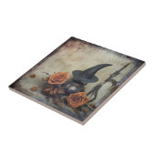 Vintage Halloween-Hexerei (8) Fliese (Seite)