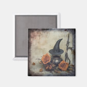 Vintage Halloween-Hexerei (8) Magnet (Vorderseite/Rückseite)