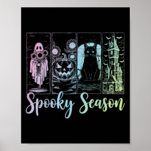 Vintage Halloween Horror Soky-Saison Poster