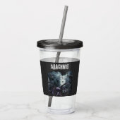 Vintage Halloween Horror Spiders Acryltrinkbecher (Rückseite)