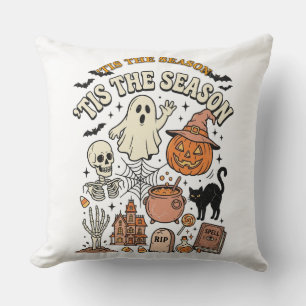 Vintage-Halloween-Illustration einer gespenstische Kissen