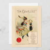 Vintage Halloween-Illustration Feiertagskarte (Vorne/Hinten)