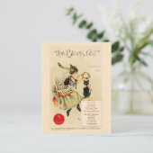 Vintage Halloween-Illustration Postkarte (Stehend Vorderseite)