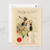 Vintage Halloween-Illustration Postkarte (Vorne/Hinten)