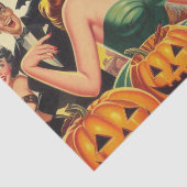 Vintage Halloween-Illustration Seidenpapier (Ausschnitt)