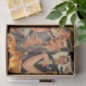 Vintage Halloween-Illustration Seidenpapier (Geschenk)