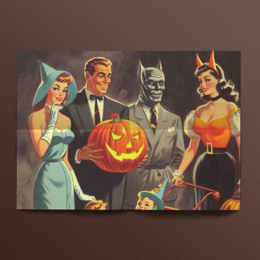 Vintage Halloween-Illustration Seidenpapier