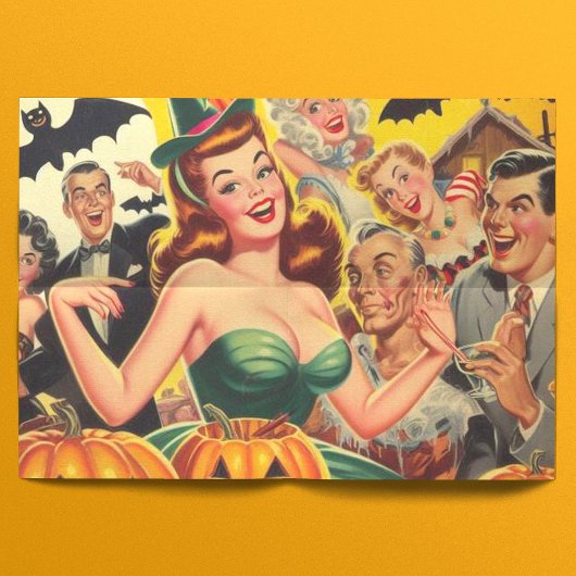 Vintage Halloween-Illustration Seidenpapier