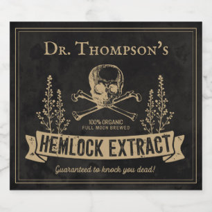 Vintage Halloween-Imitate Bierflaschenetikett