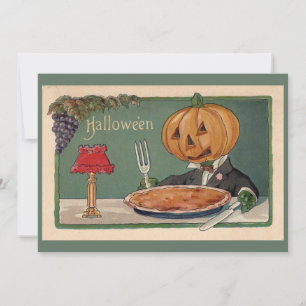 vintage halloween individuell anpassbare kunst feiertagskarte