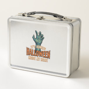 Vintage-Halloween-Innerhalb-Meines-Herzens-Monster Metall Brotdose