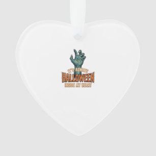 Vintage-Halloween-Inside-My-Heart-Monster-Hand-Des Ornament
