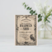 Vintage Halloween Invitation Einladung (Stehend Vorderseite)