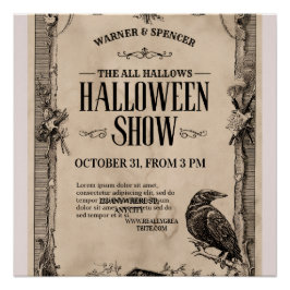Vintage Halloween Invitation Poster