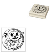 Vintage-Halloween-Jack-O'-Lantern-Stempel aus Gumm Gummistempel (Stempel)