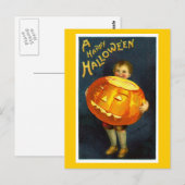 Vintage Halloween JOL Postkarte (Vorne/Hinten)