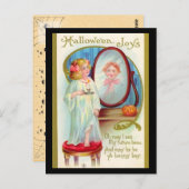 Vintage Halloween Joys Postkarte (Vorne/Hinten)