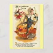 Vintage Halloween Joys Postkarte (Vorderseite)